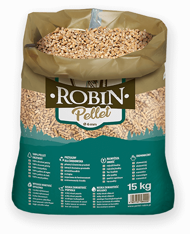 worek pelletu opałowego Robin do kupienia w Poniatowej lub sklepie internetowym